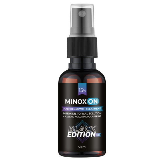Чоловічий лосьйон для росту волосся Black Edition Minoxidil 15% Minoxon 50 мл Вінниця
