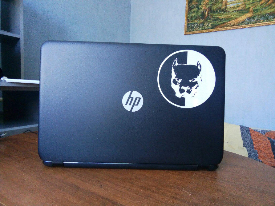 Наклейка на авто Пітбуль Чорна, Біла світловідбивна Київ - фото 8