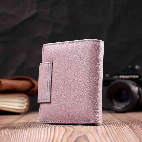 Интересное портмоне с монетницей для женщин из натуральной кожи ST Leather 19452 Бежевый Киев