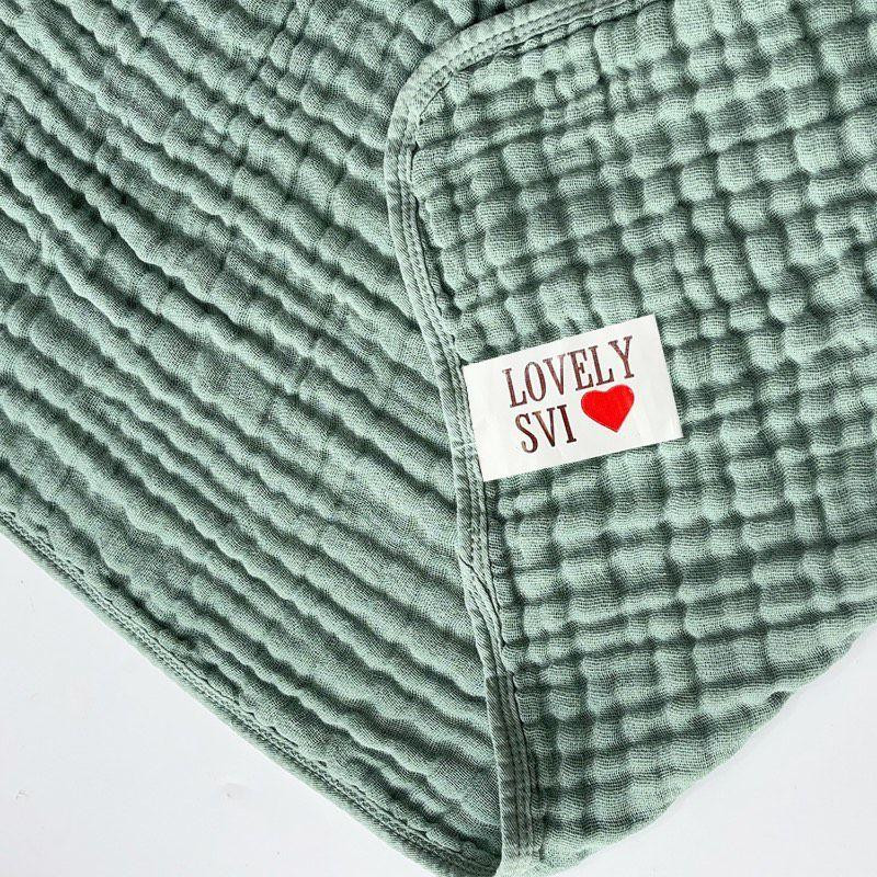 Набор полотенец детских Lovely Svi хлопок (муслин) 6-слойный, 2 шт: 80 x 80 см 0 - 2 лет Желтый и Зеленый Киев - изображение 4