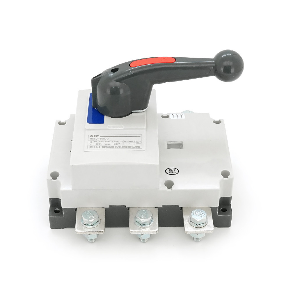 Ручний вимикач/роз'єднувач/рубильник CHINT NH40-400/3P, 380V, 400A, стандартна рукоятка Київ - фото 3