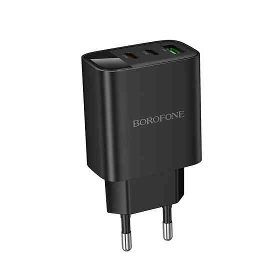 Мережевий зарядний пристрій BOROFONE BA98A Ilustre PD30W (2C1A) charger with digital display (EU) Black Одеса