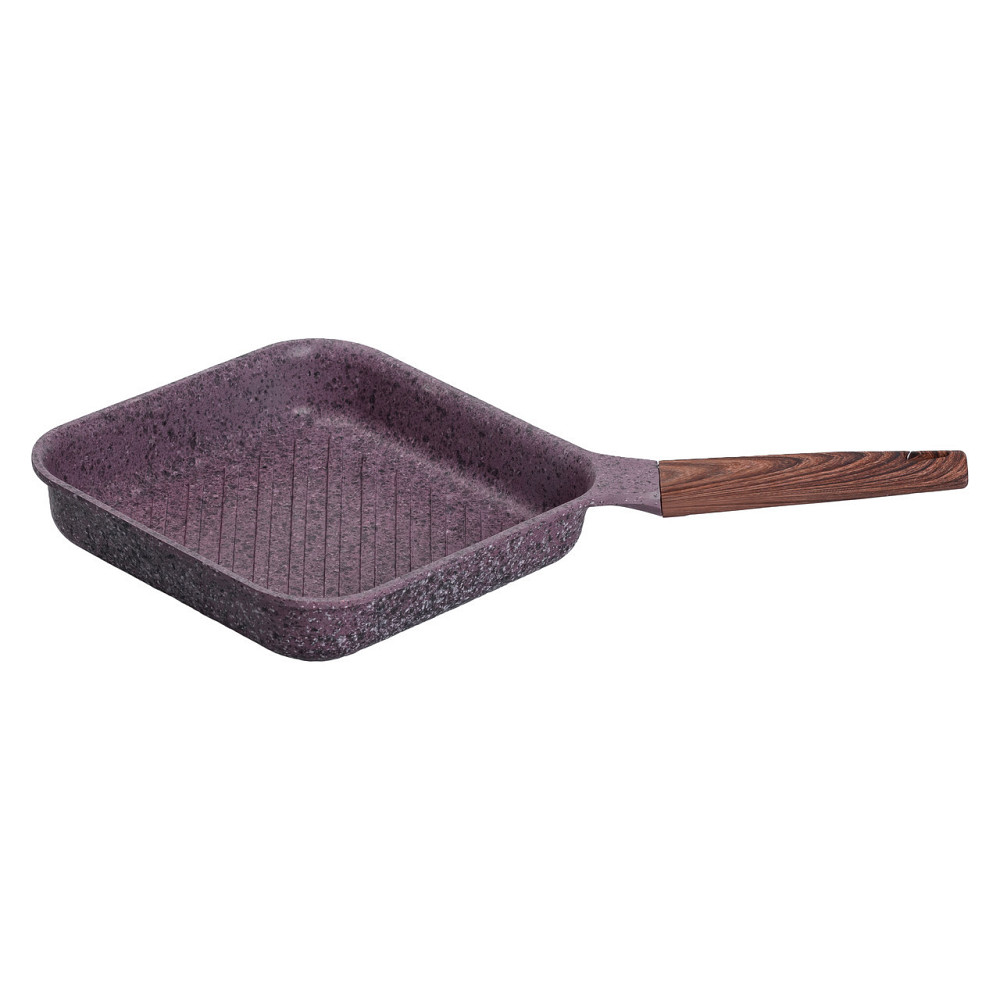 Квадратна сковорода-гриль з антипригарним покриттям 24 см Київ - фото 5