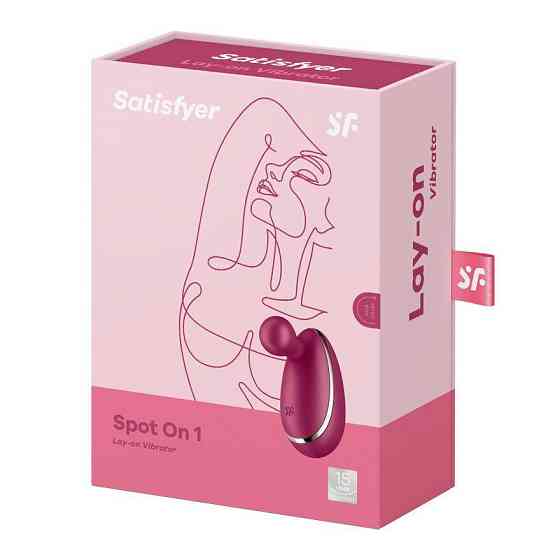 Вібратор для зовнішньої стимуляції Satisfyer Spot On 1 Berry, гнучкий відросток Sex Aura Київ