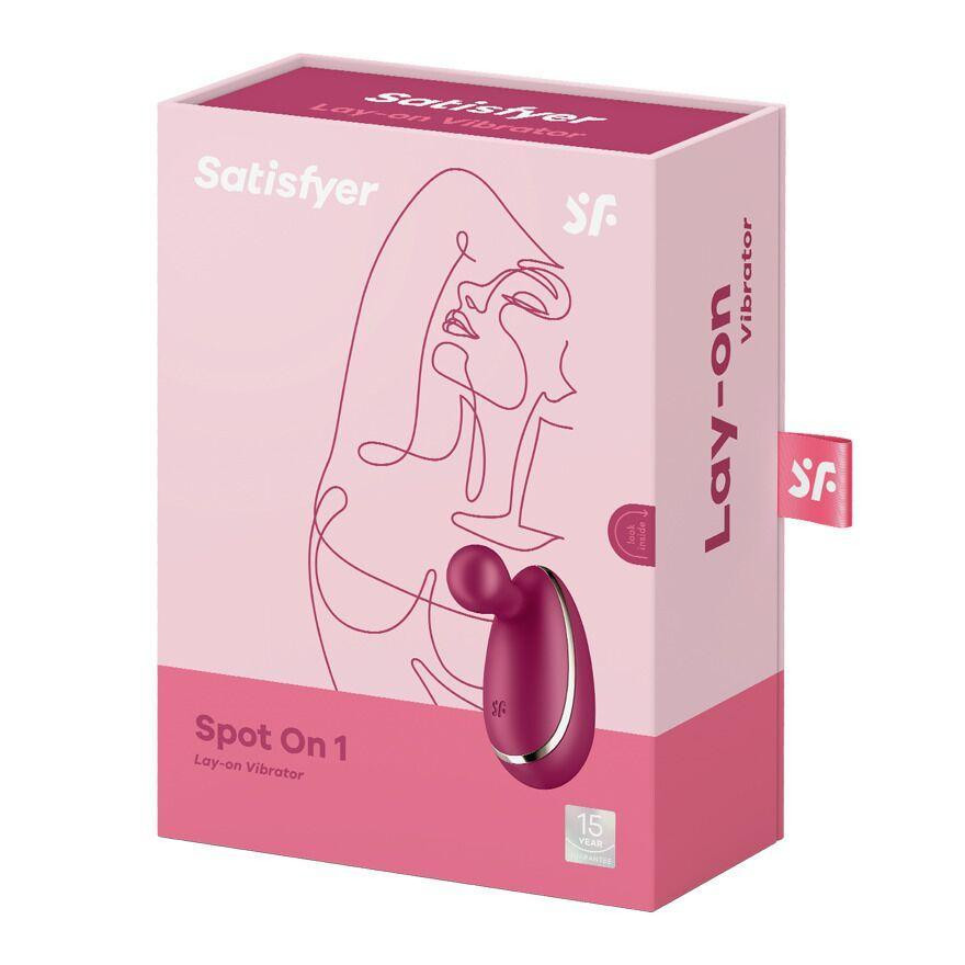 Вібратор для зовнішньої стимуляції Satisfyer Spot On 1 Berry, гнучкий відросток Sex Aura Київ - фото 5