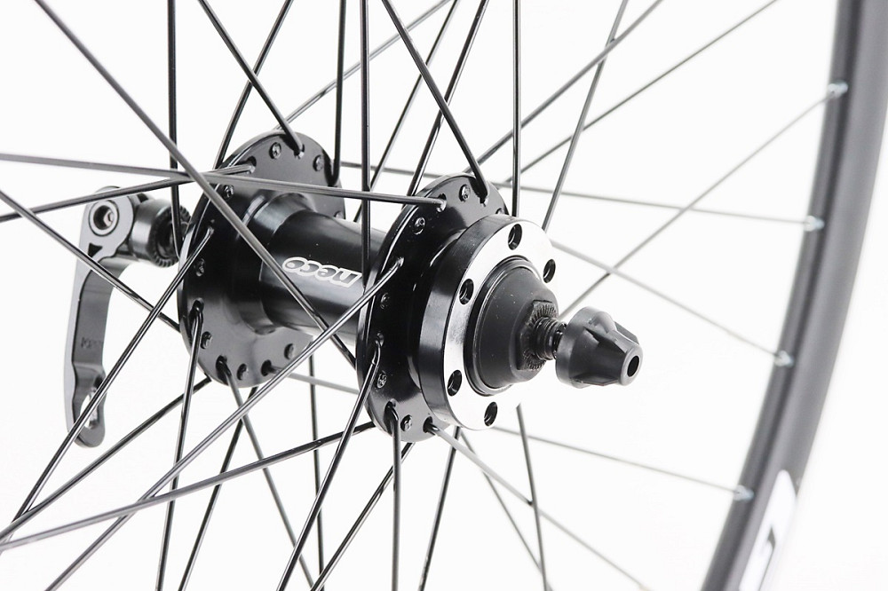 Колесо 29" переднє Disk-brake, обід "крапля" та втулка 14Gx36H алюмінієві NECO MS37F, кріпл. ексцентрик, "GRAVITY" Бершадь - фото 3