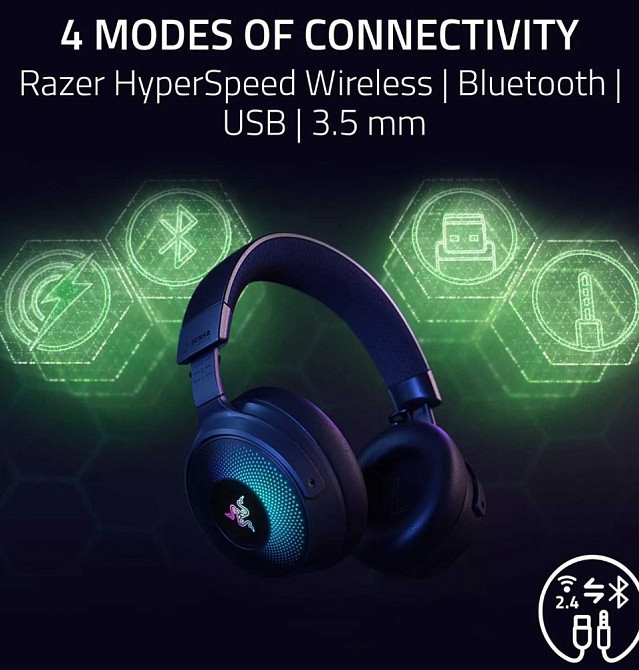 Навушники Razer Kraken V4 Pro Wireless (ігрові, бeздротові) Київ - фото 2