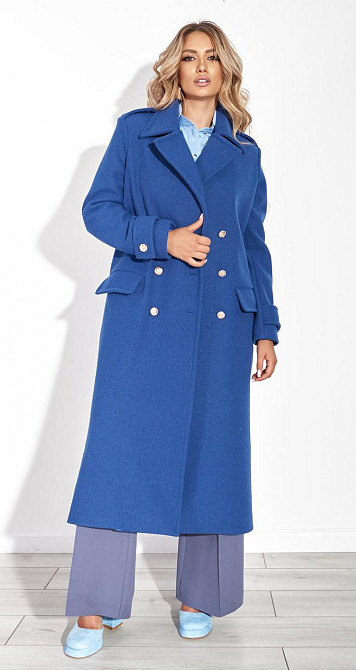 Лаконічне пальто з красивою фурнітурою (42) Київ - фото 4