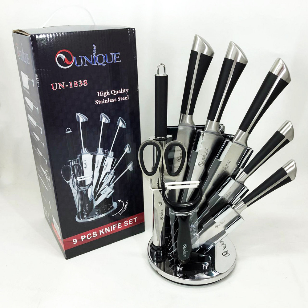 Кухонные ножи для готовки, Кухонный нож из нержавеющей стали металлический, Универсальный набор ножей QF-39 Львов - изображение 7