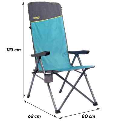 Крісло складане Uquip Justy XL Blue/Grey (244037) (DAS303232) Вінниця