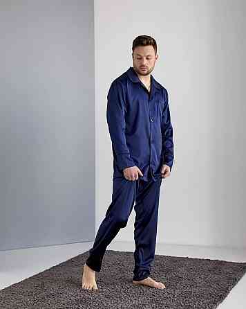 Пижама мужская шелк Синий S Харьков