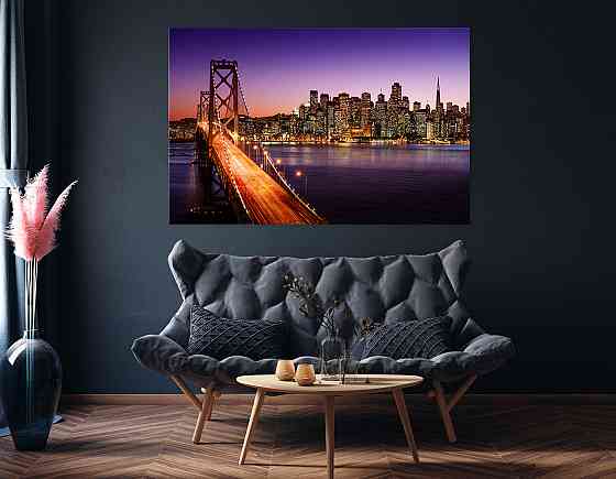Картина холст у вітальню / спальню Нью-Йорк   MLP_29  ( 60х30см ) Київ