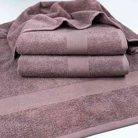 Полотенце для рук и лица махровое с Бордюром GM Textile 40х70см 400г/м2 (Шоколад) Сумы