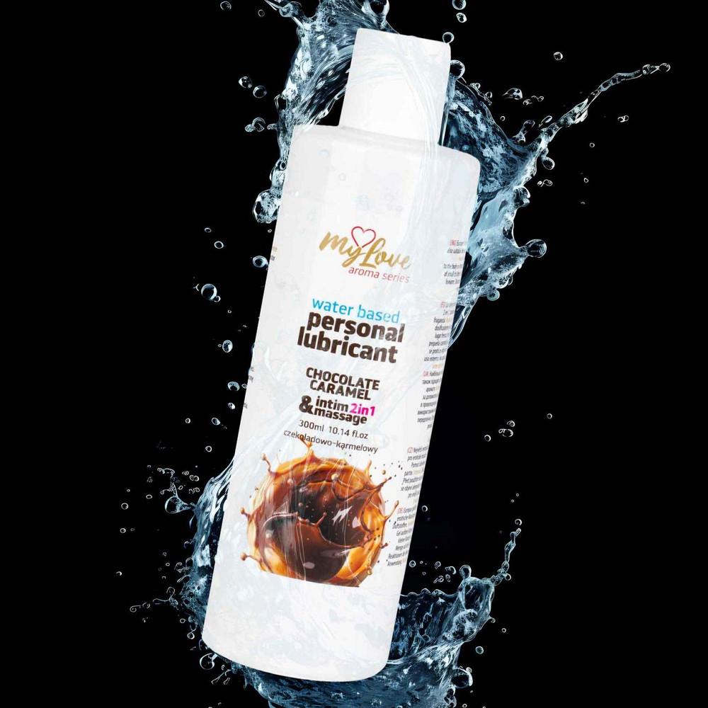 2в1 лубрикант та масажний гель - MyLove Aroma Series Intim&Massage Chocolate Caramel, 300 мл Sex Aura Київ - фото 4