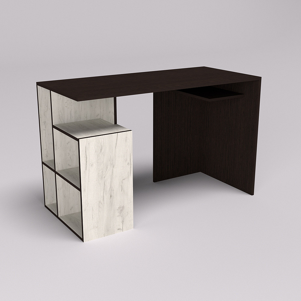 Стіл письмовий СП-1 №1, Венге Магія+Дуб Крафт Білий, 1200/550/760 Львів - фото 1