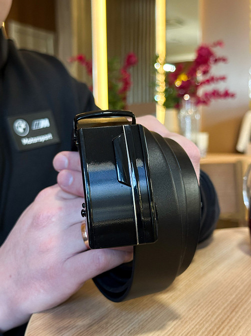 Чоловічий шкіряний ремінь з автоматичною пряжкою Київ - фото 9