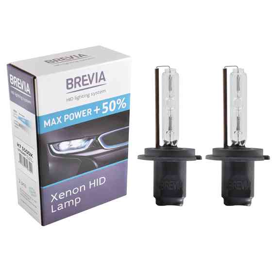Ксенонова лампа Brevia H7 +50%, 5500K, 85V, 35W PX26d KET, 2шт Львів