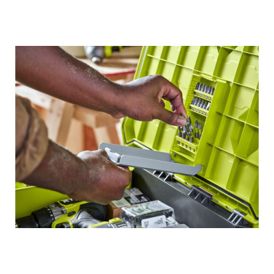 Ящик для інструментів Ryobi модульний Link RSL201, на коліщатках, телескопічне руків'я, 39х57х49.5см, пластик (5132006074) Вінниця - фото 11