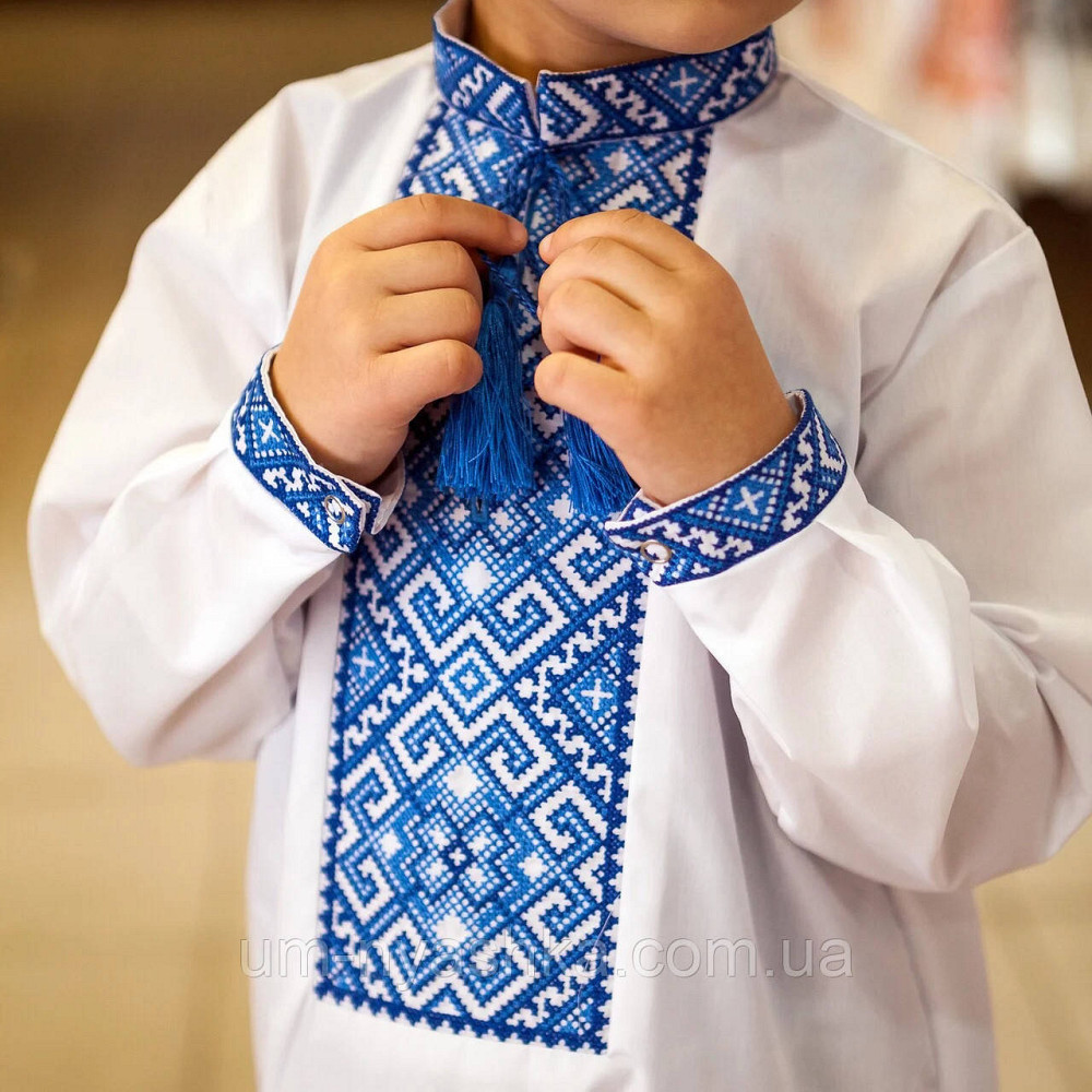 Вишиванка для хлопчика "Тарас" синя Кривий Ріг - фото 1