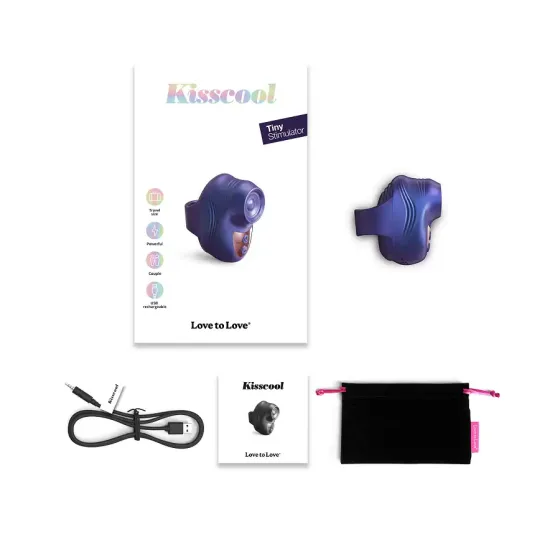 Вібратор на палець Love To Love KISSCOOL - IRIDESCENT INDIGO Львів
