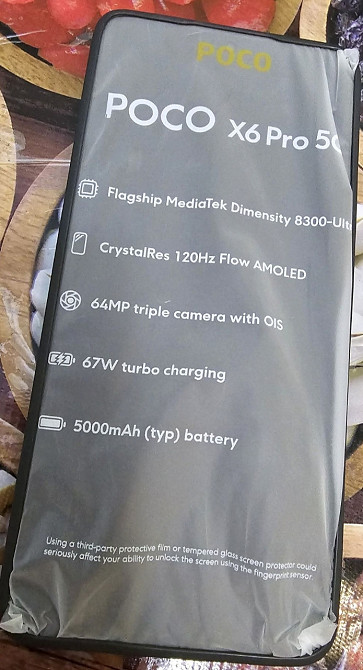 Телефон: POCO X6 Pro 5G 8/256Gb.Black Киев - изображение 3