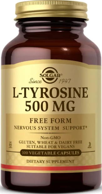 Тирозин Solgar L-Tyrosine 500 mg 100 vcaps Київ - фото 1