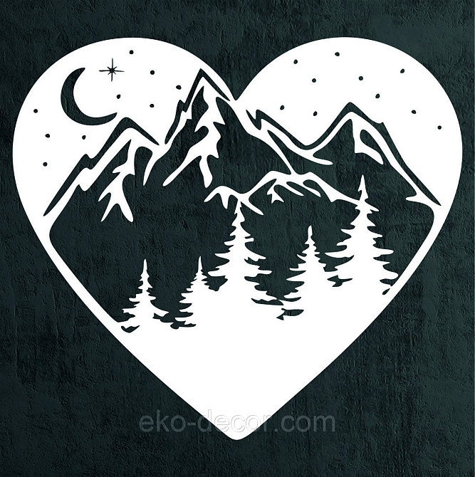 Декоративне настінне Панно «Серце» Декор на стіну 110*98 см, Білий Київ - фото 4