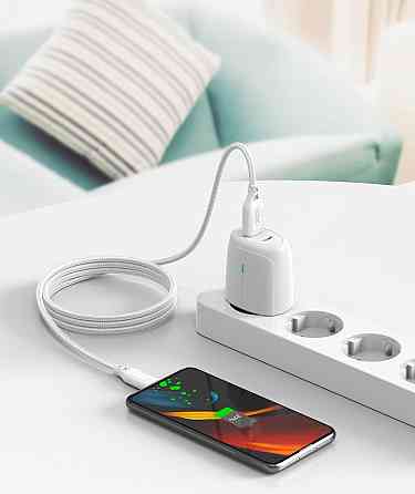 Кабель XO NB235 Zebra Series Braided USB-A to Micro - 1m White (6976054) Киев