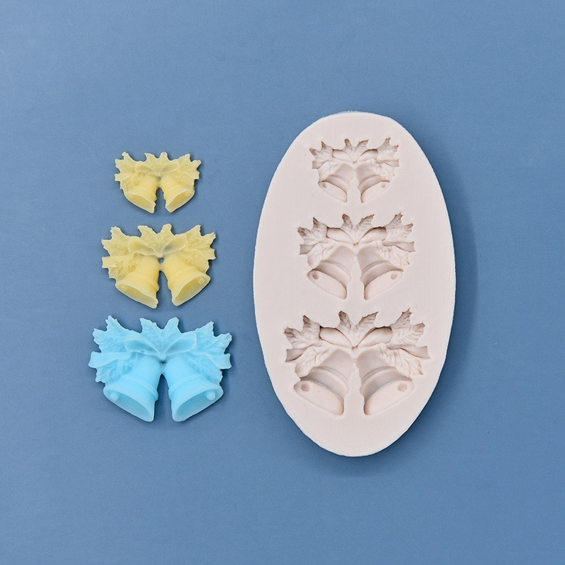 Молд силиконовый Колокольчики 89 на 51 мм серый Киев - изображение 6