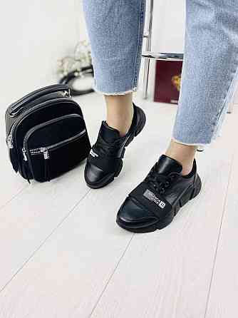 VLADEKS Кросівки жіночі VLADEKS 1074 чорні (весна-осінь, шкіра натуральна) (3180) лише 38р. Коломия