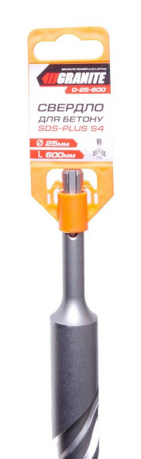 Свердло для бетону GRANITE SDS-PLUS S4 25х600 мм 0-25-600 Рівне - фото 2