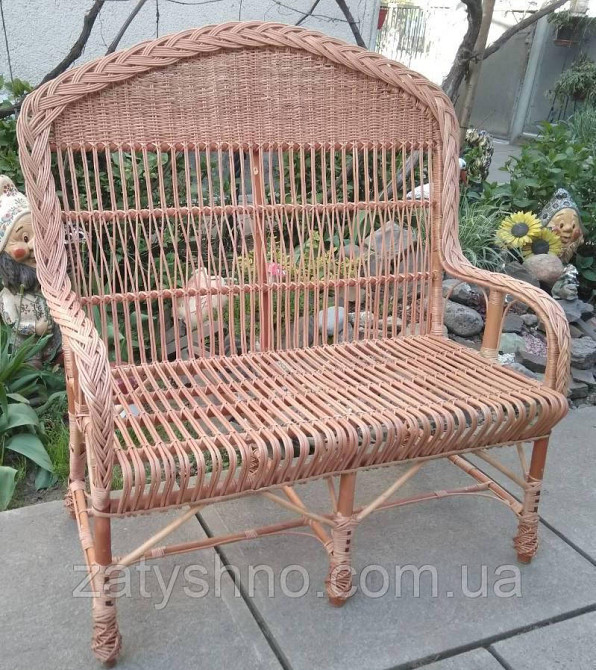 Диван из лозы  с высокой спинкой Киев - изображение 2
