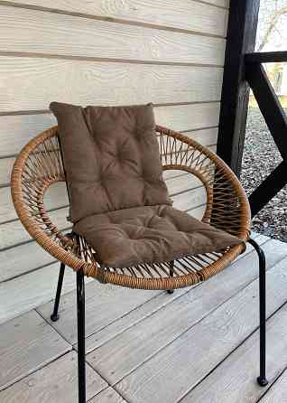 Подушка для стільців (38x38х5 см) Decorator Sawana колір світло-коричневий 84-115 Київ