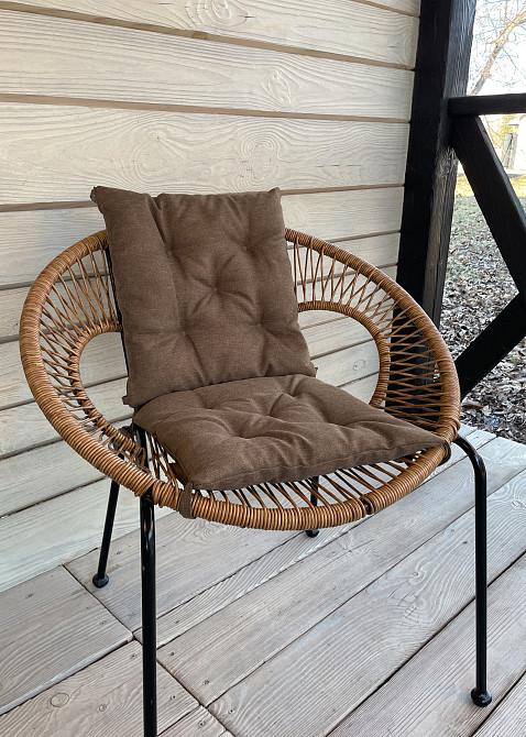 Подушка для стільців (38x38х5 см) Decorator Sawana колір світло-коричневий 84-115 Київ - фото 6