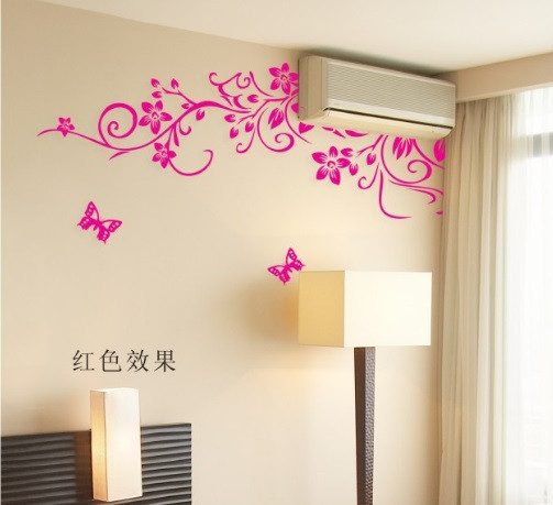 Інтер'єрна наклейка на стіну Рожевий ажур Київ - фото 2