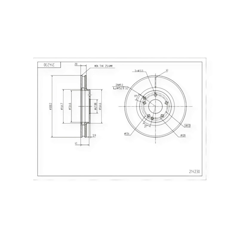 Диск Mercedes-Benz C-Class W203 (300x28) (2000-) передний тормозной Мукачево - изображение 1