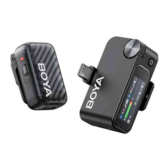 Мікрофон бездротовий / рекордер з ШІ шумозаглушенням для телефону камери Type-C BOYAMIC 2-03 Київ