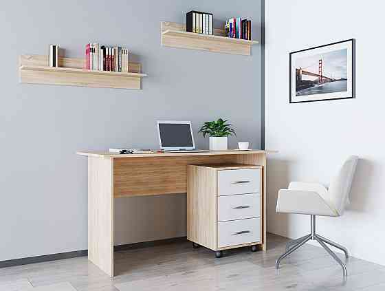 Офісний стіл Doros Т3 120х60х78 см Дуб cонома/Білий (DRS-011314) Львів