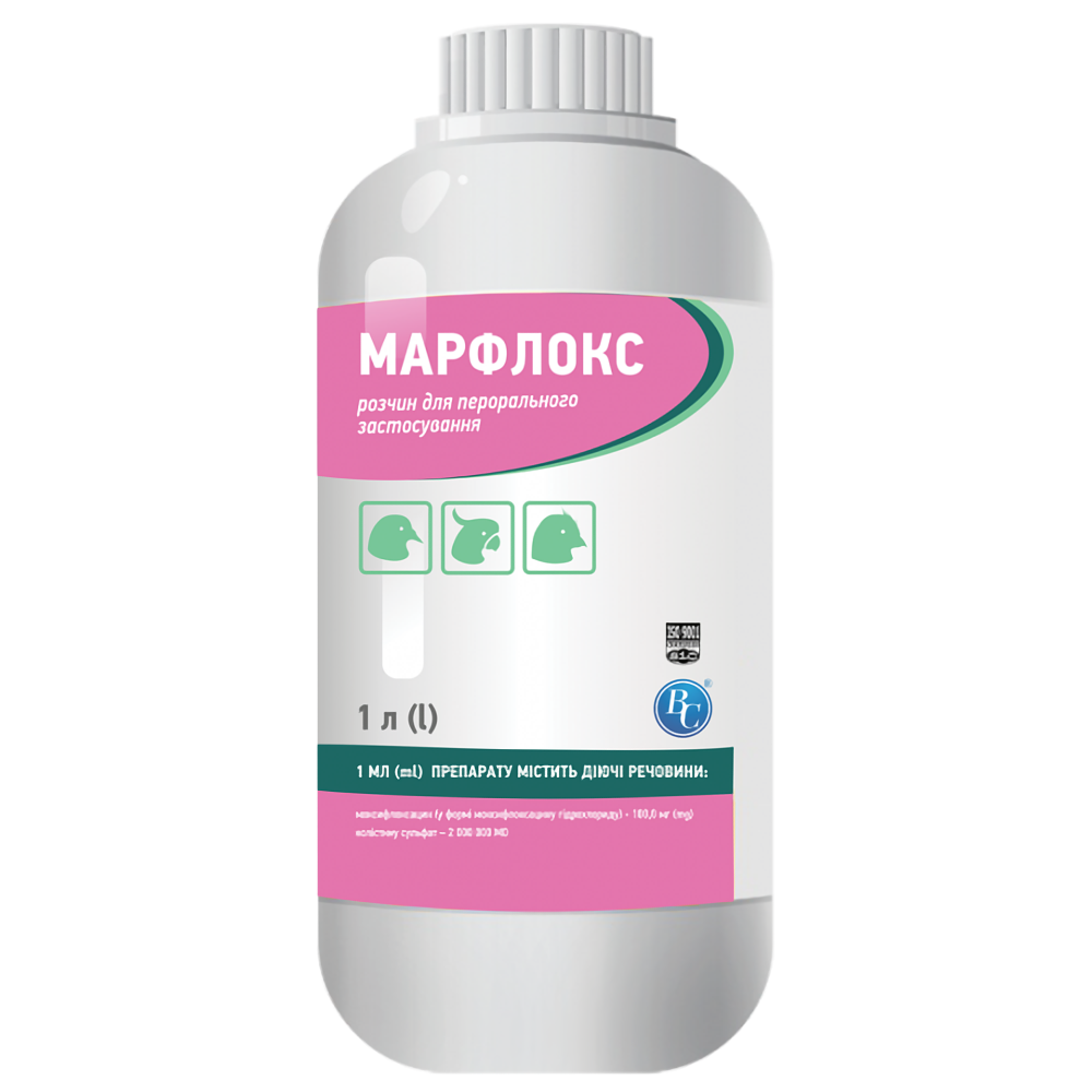 Марфлокс для лечение декоративных птиц 1 л Ветсинтез Винница - изображение 1