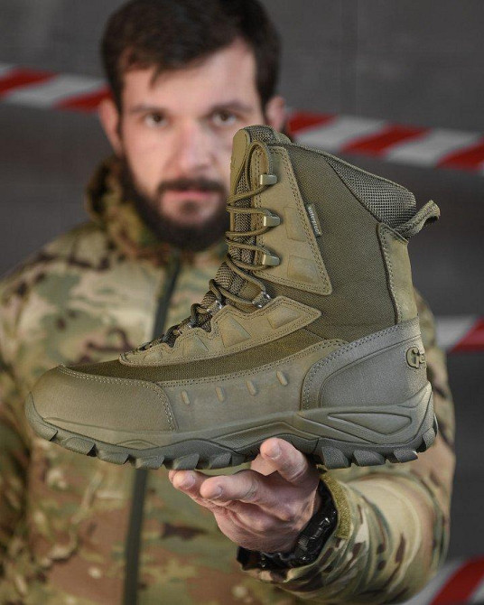 Зимові тактичні туфлі Gepard GP401 олива ВТ4753 Одеса - фото 5