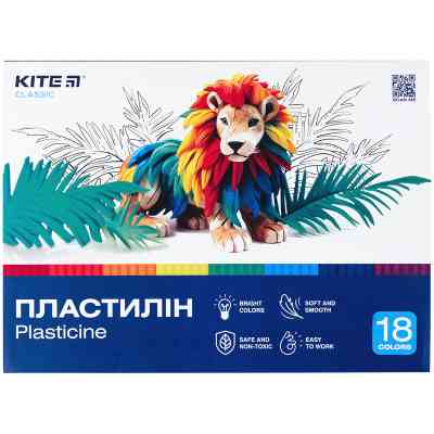 Пластилин Kite Classic 18 цветов, 360 г (K-085) Винница