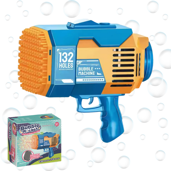 Енератор мыльных пузырей, пистолет на аккумуляторе для мыльных пузырей, мыльные пузыри для детей, синий Каменец-Подольский