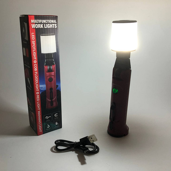 Акумуляторна лампа світильник для кемпінгу WORKLIGHT-072-XPE 10W, Лампа для AR-806 кемпінгу якісна Київ - фото 9