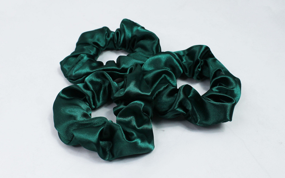Резинка для волос атласная Зелённый Харьков - изображение 1