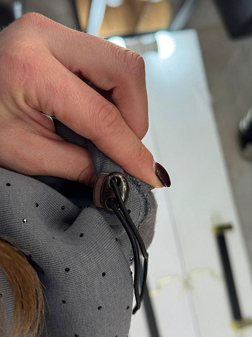 Женский утепленный блестящий худи со стразами трехнитка на флисе Одесса - изображение 2