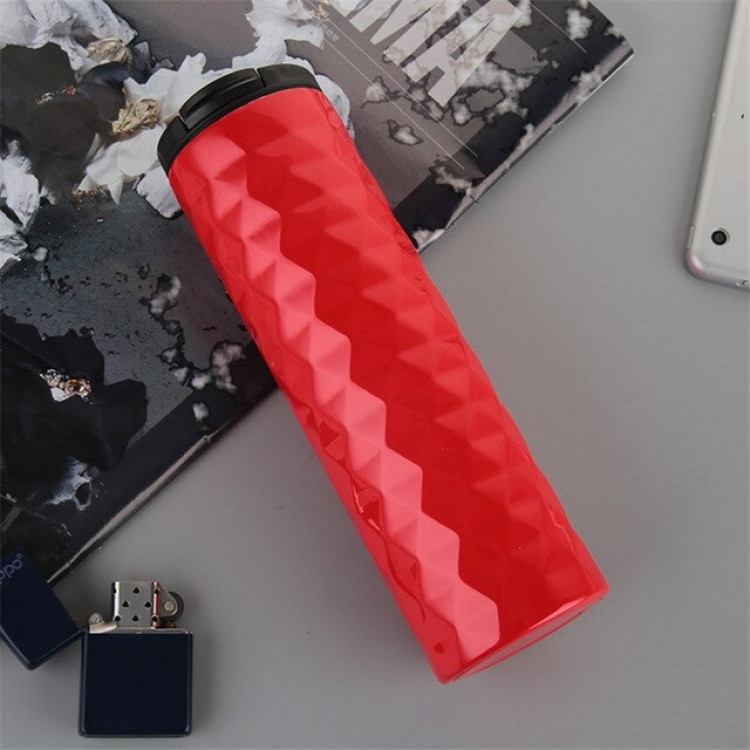 Термокружка глянцевая Starbucks Ромб 450 мл (Red) Винница - изображение 1