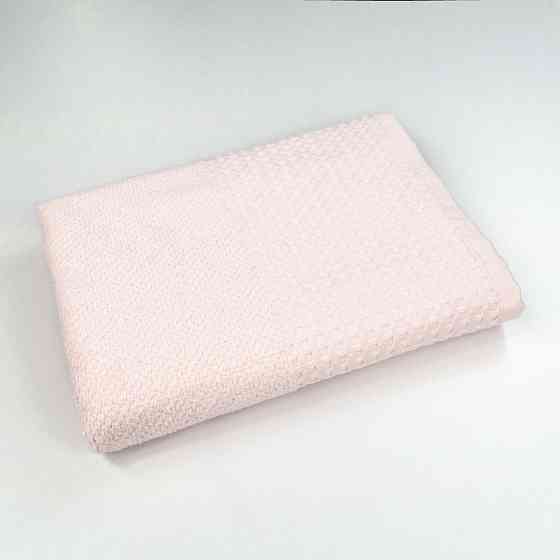Комплект махровых полотенец Вафельный Бордюр 2шт GM Textile 50х90см, 70х140см 500г/м2 (Светло-Розовы Сумы