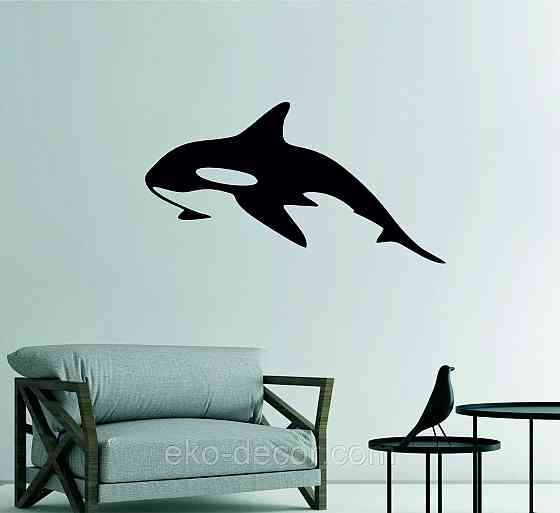 Декоративное настенное Панно «Касатка» Декор на стену 110*48 см, Черный Киев