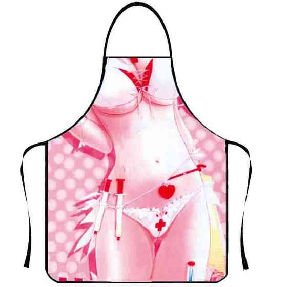 Фартух з приколом для дівчат медсестра 75 на 60 см різнобарвний Київ