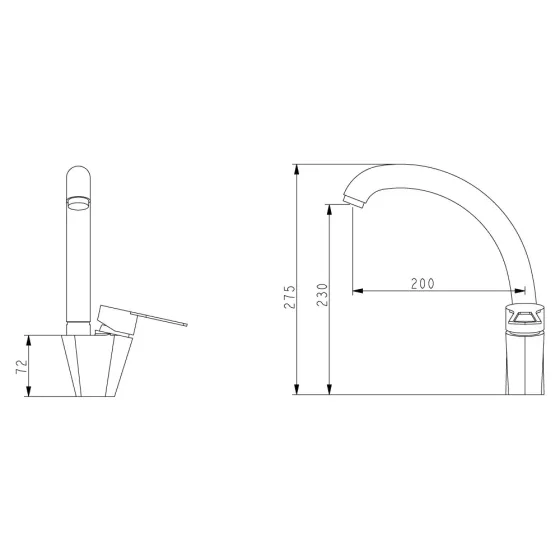 Смеситель для кухни WEZER KIT4A-16 сатин Киев